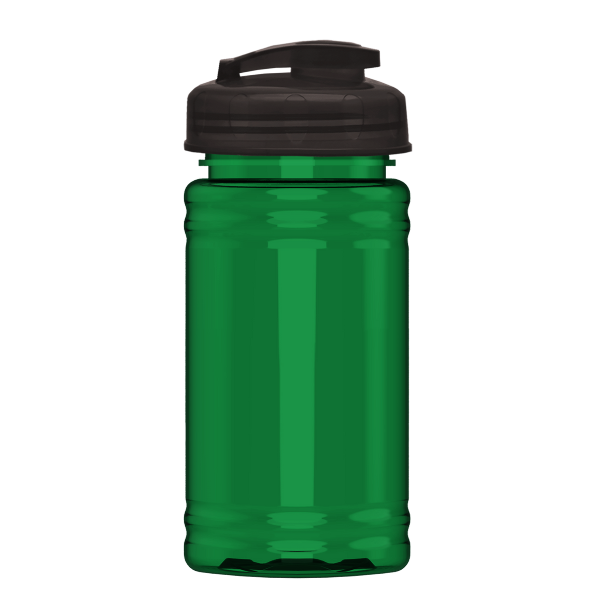 Custom logo Mini RPET Bottle with Flip-Top Lid - 16 oz.