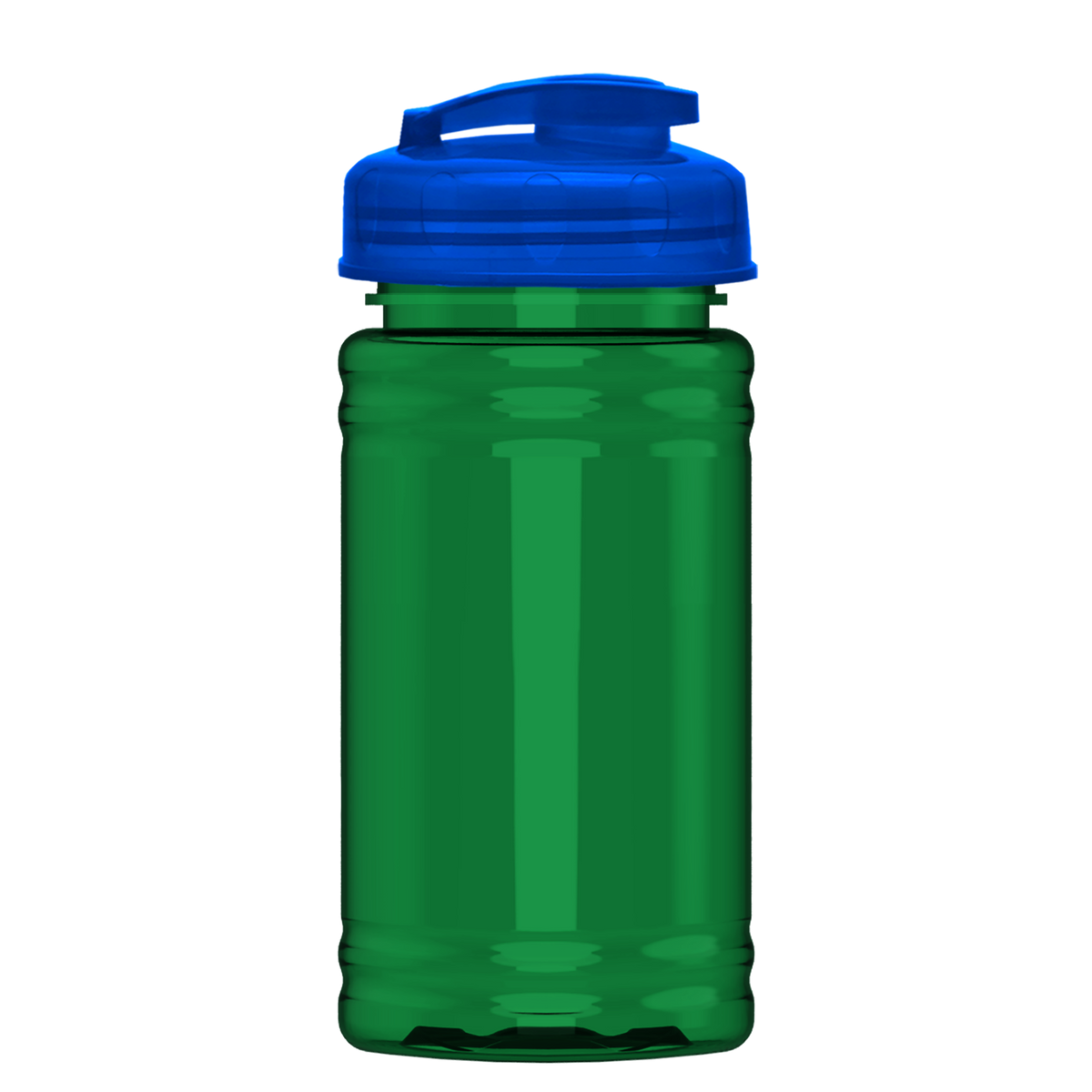 Custom logo Mini RPET Bottle with Flip-Top Lid - 16 oz.