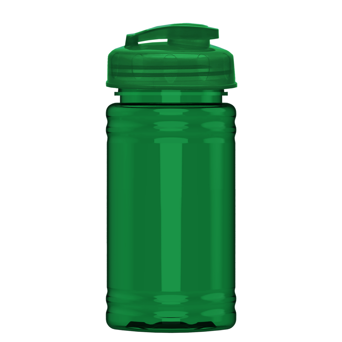 Custom logo Mini RPET Bottle with Flip-Top Lid - 16 oz.