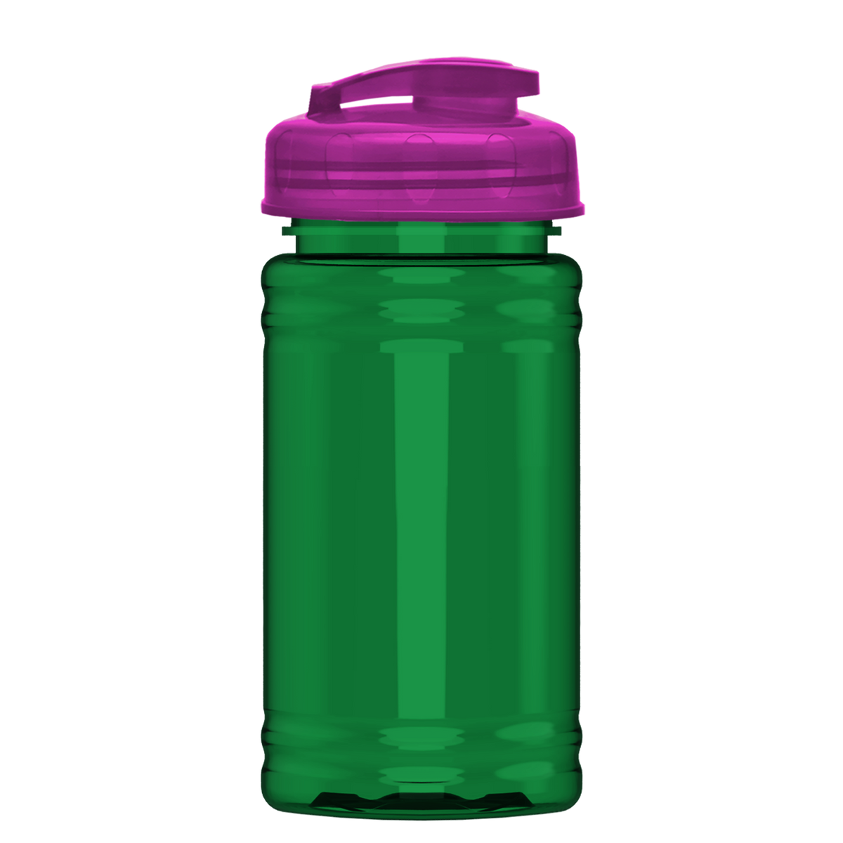 Custom logo Mini RPET Bottle with Flip-Top Lid - 16 oz.