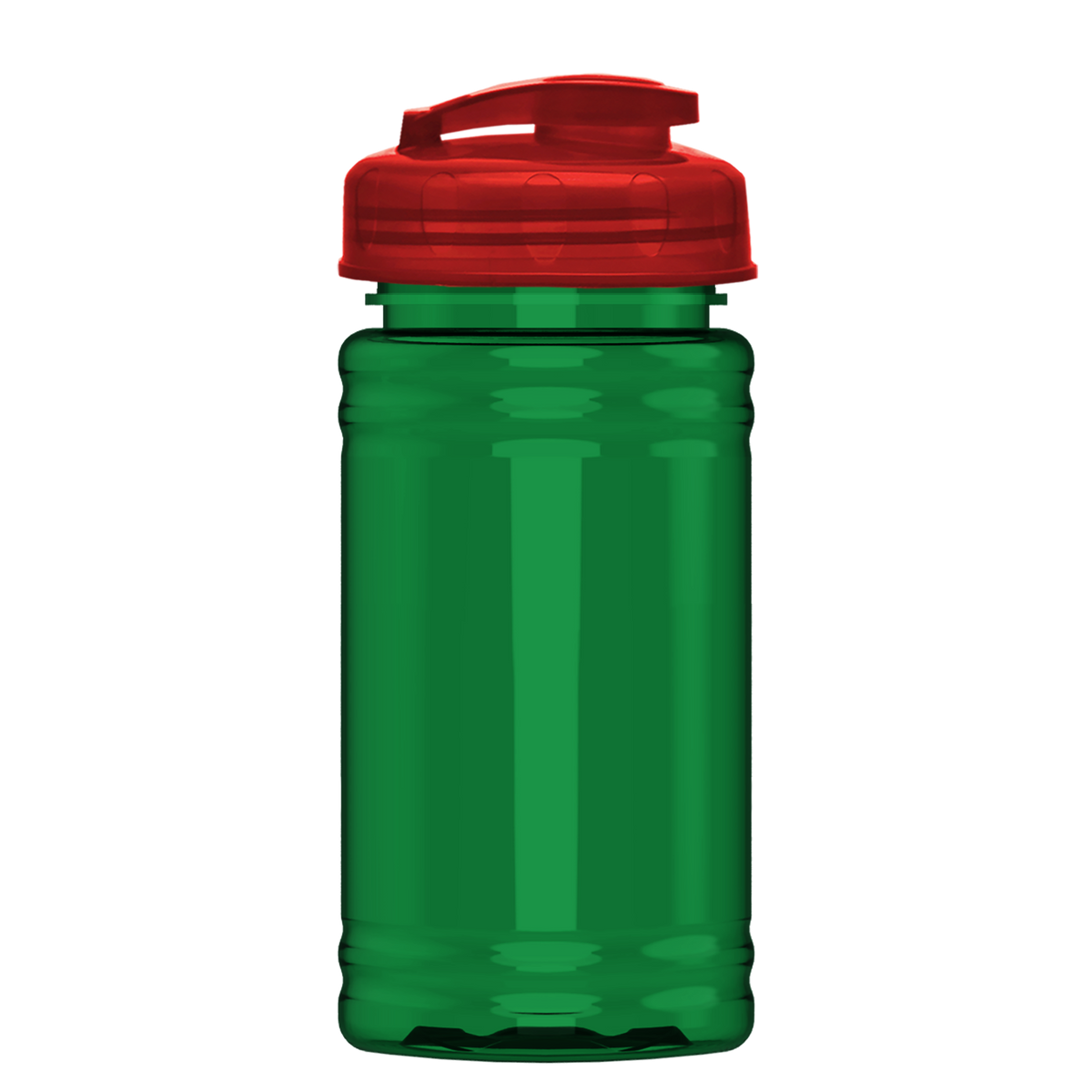 Custom logo Mini RPET Bottle with Flip-Top Lid - 16 oz.