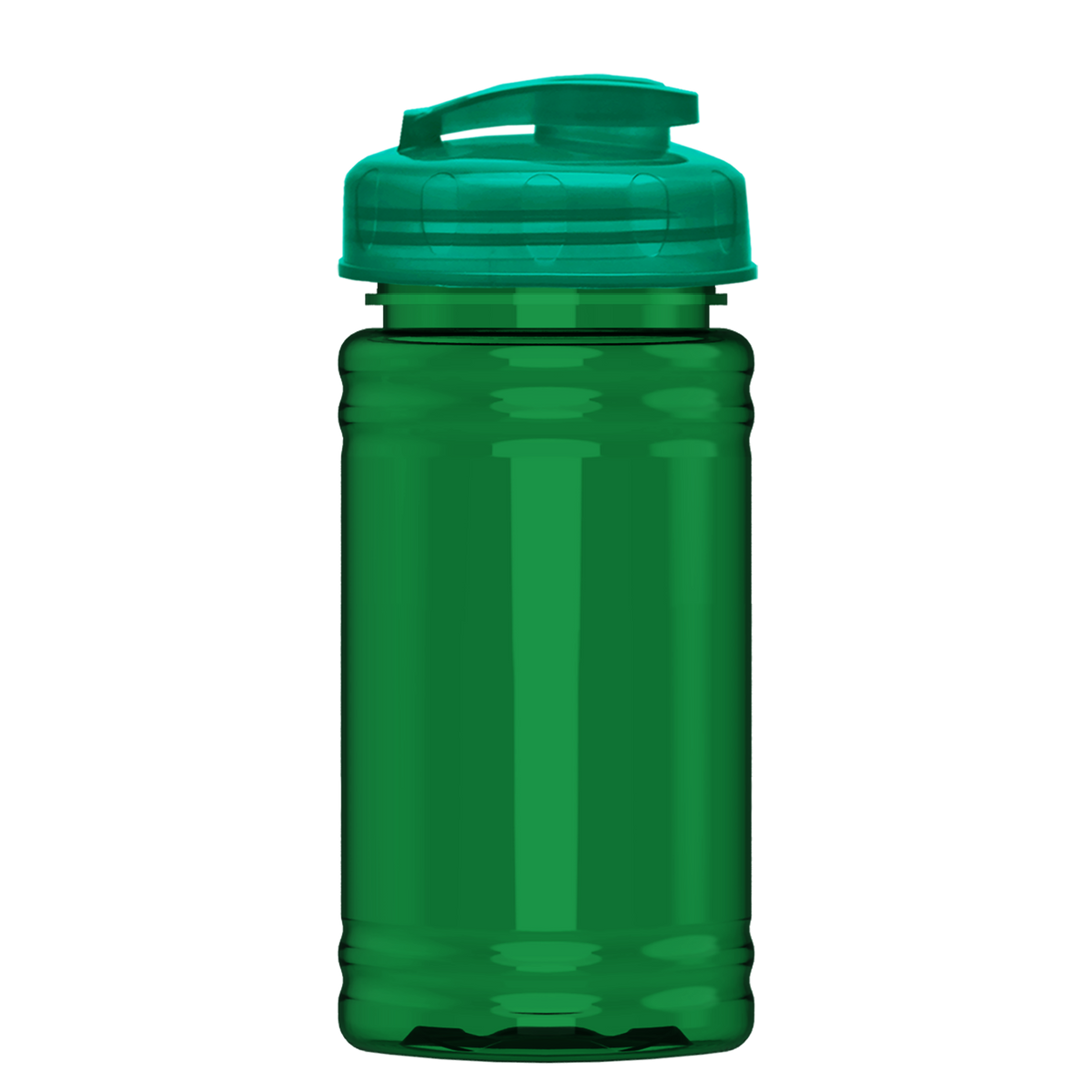 Custom logo Mini RPET Bottle with Flip-Top Lid - 16 oz.
