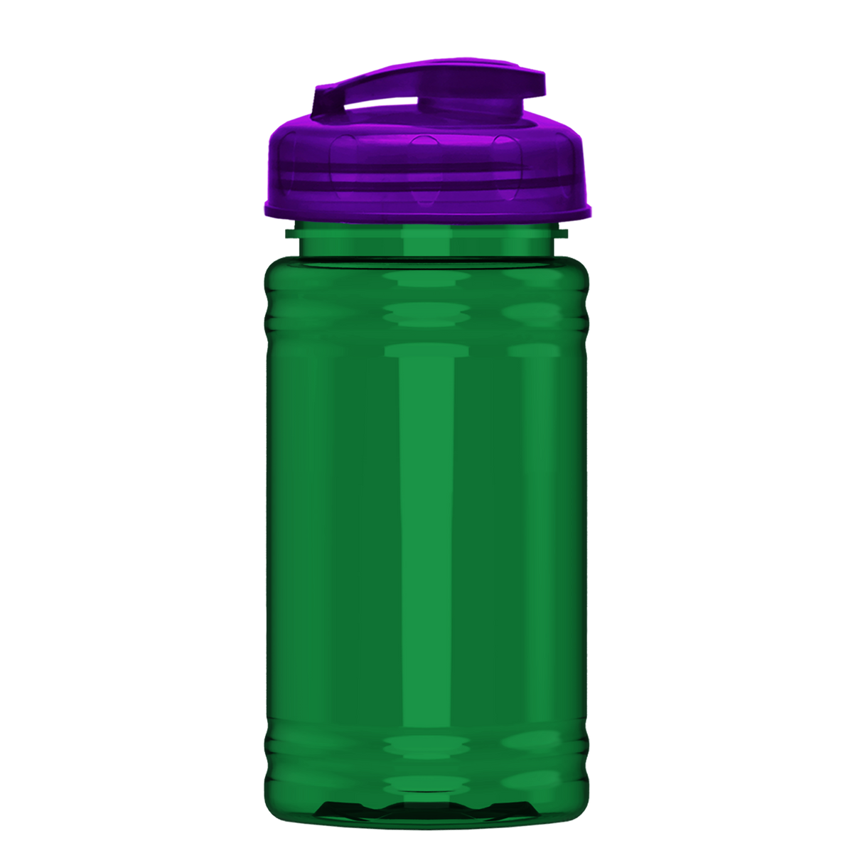 Custom logo Mini RPET Bottle with Flip-Top Lid - 16 oz.