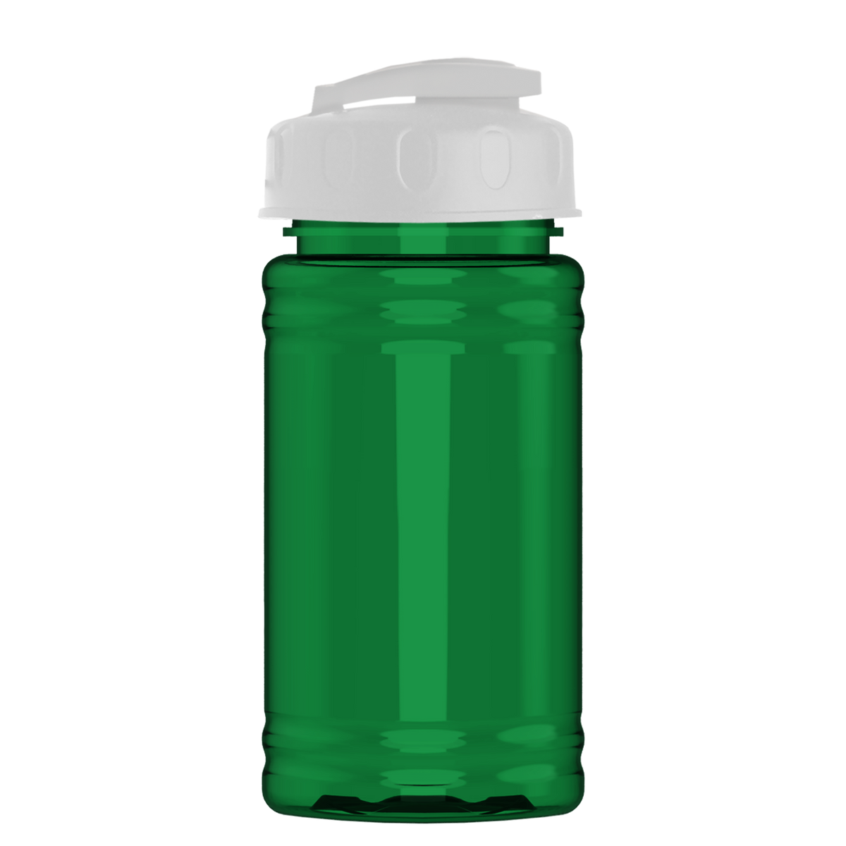 Custom logo Mini RPET Bottle with Flip-Top Lid - 16 oz.
