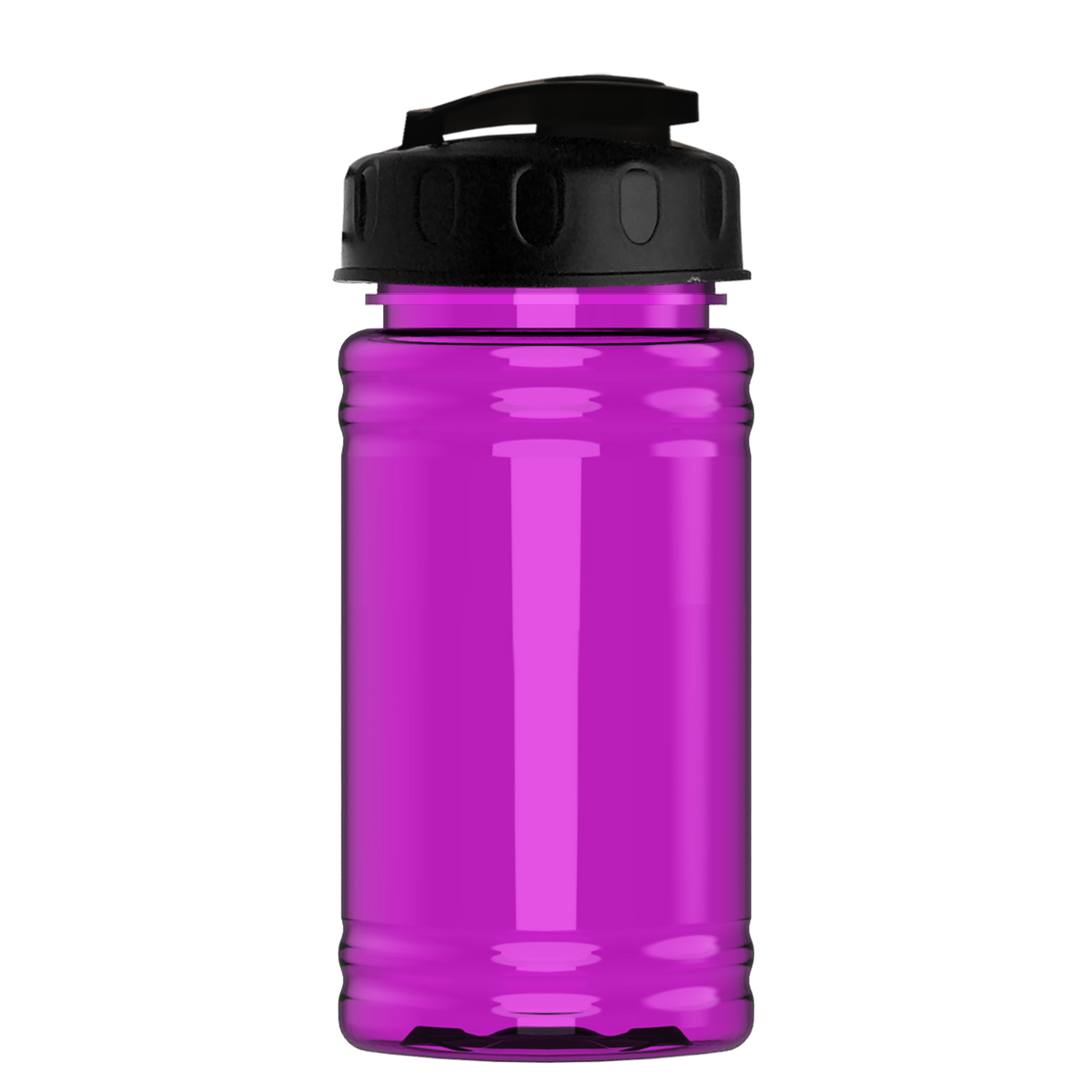 Custom logo Mini RPET Bottle with Flip-Top Lid - 16 oz.