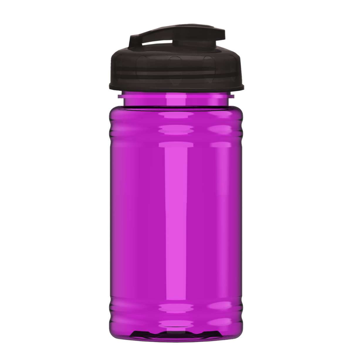 Custom logo Mini RPET Bottle with Flip-Top Lid - 16 oz.