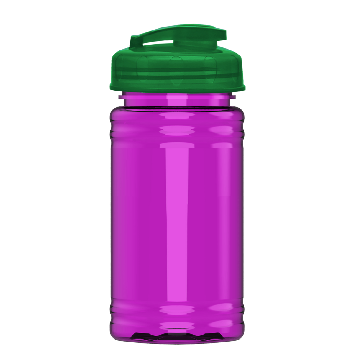 Custom logo Mini RPET Bottle with Flip-Top Lid - 16 oz.
