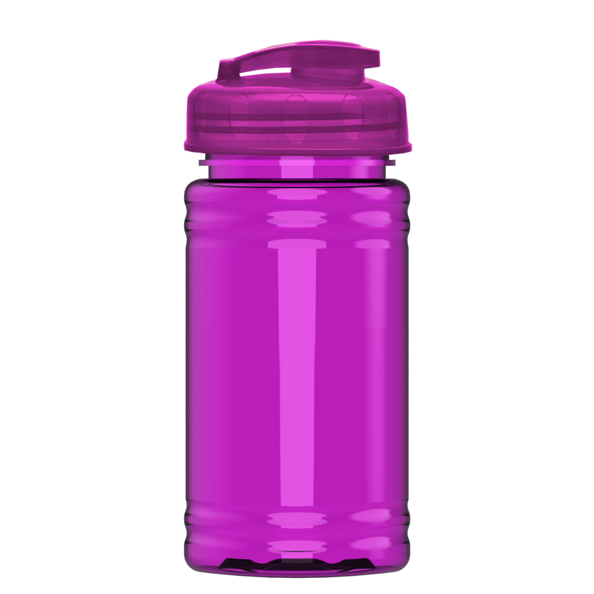 Custom logo Mini RPET Bottle with Flip-Top Lid - 16 oz.