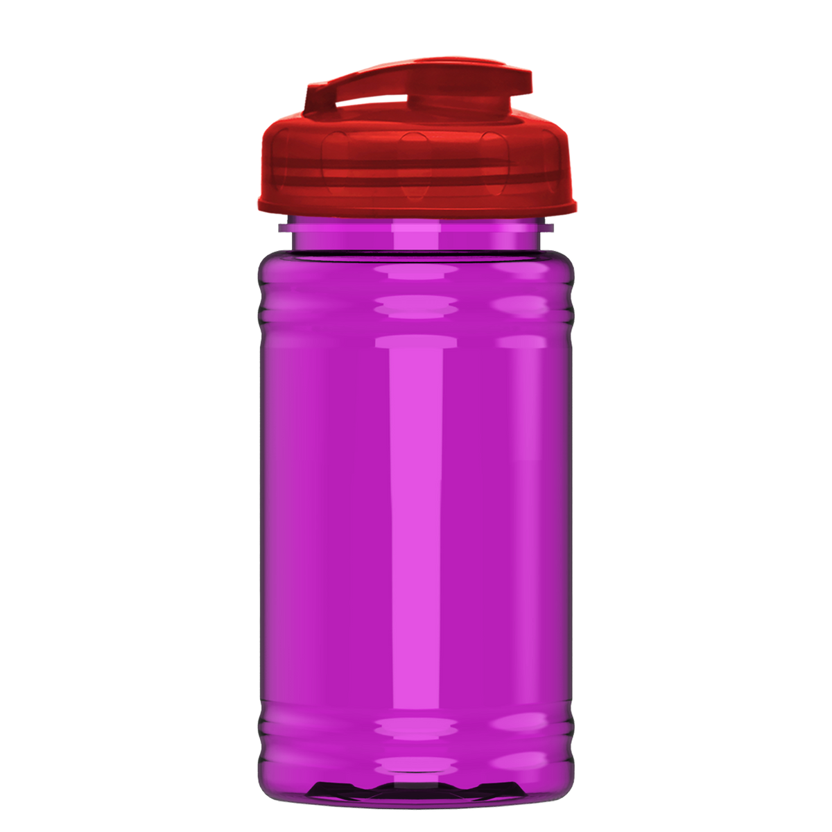 Custom logo Mini RPET Bottle with Flip-Top Lid - 16 oz.