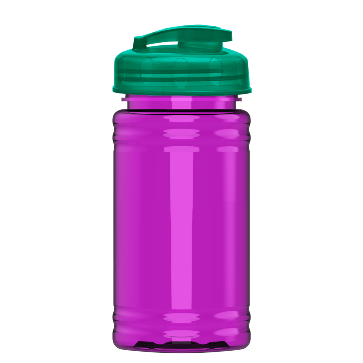 Custom logo Mini RPET Bottle with Flip-Top Lid - 16 oz.