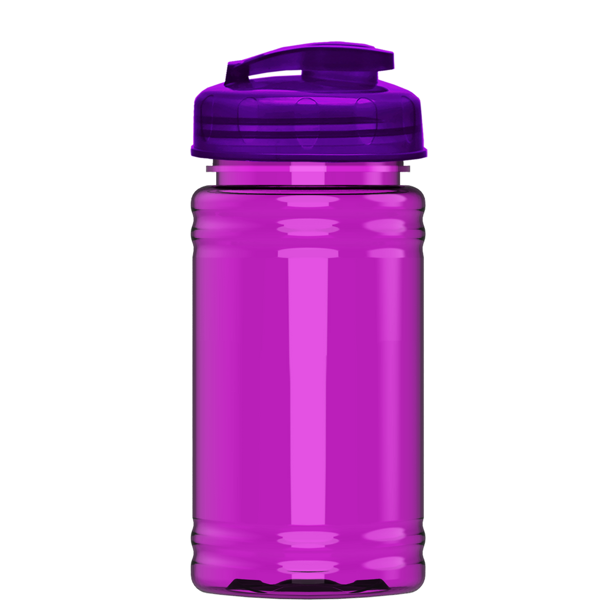 Custom logo Mini RPET Bottle with Flip-Top Lid - 16 oz.