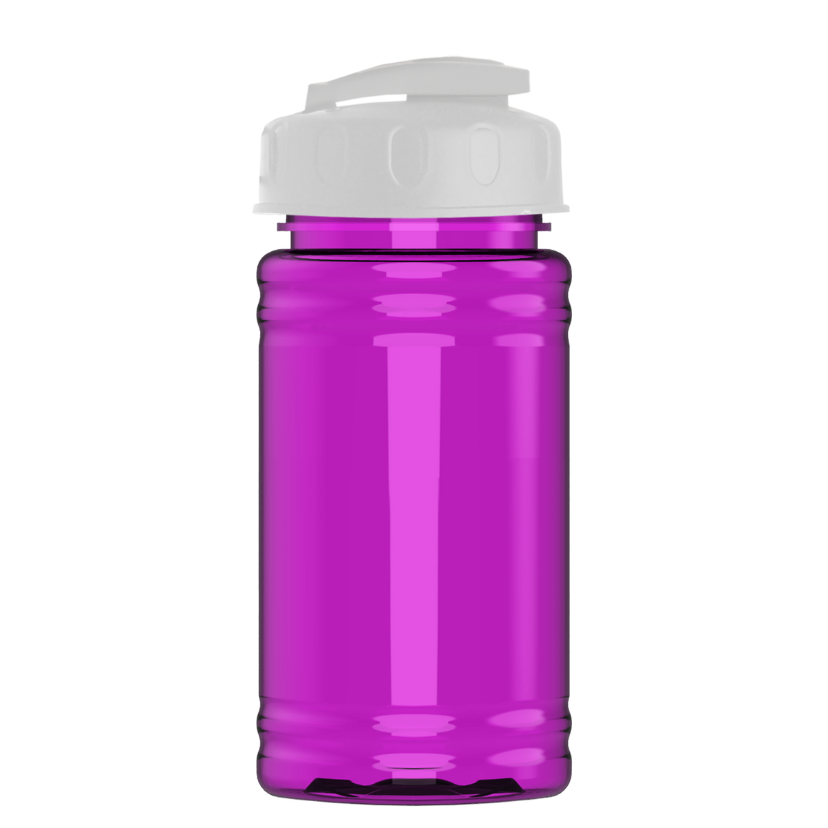 Custom logo Mini RPET Bottle with Flip-Top Lid - 16 oz.