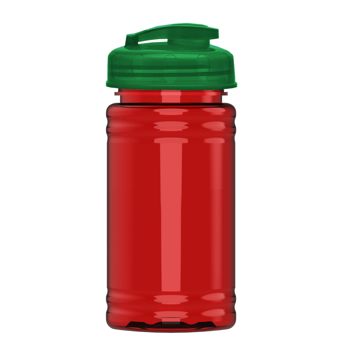 Custom logo Mini RPET Bottle with Flip-Top Lid - 16 oz.