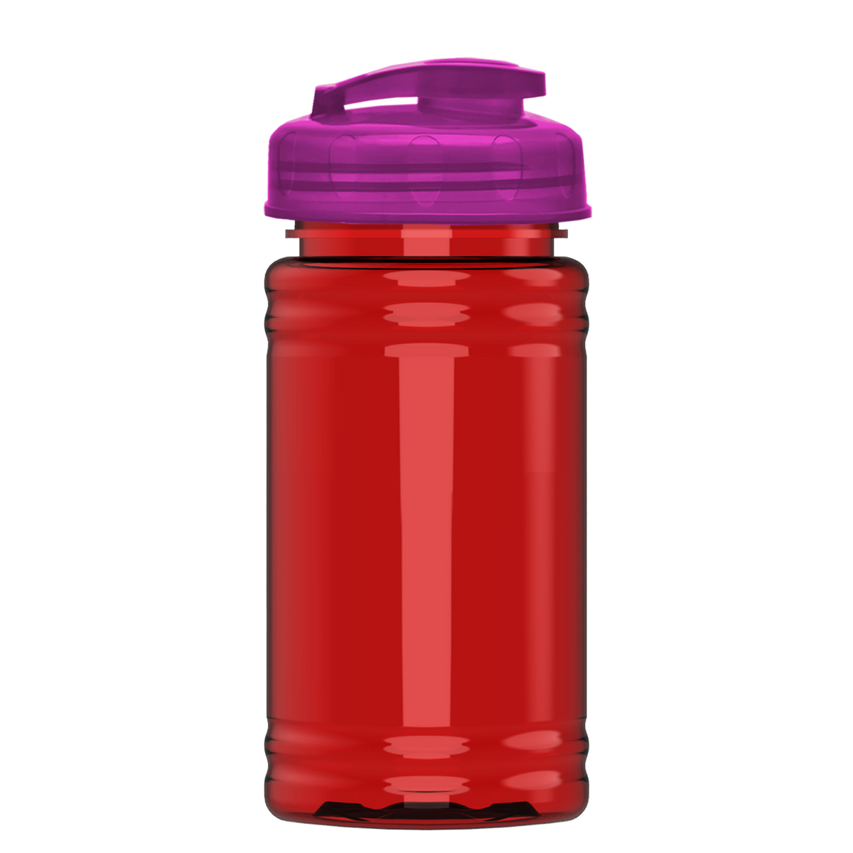 Custom logo Mini RPET Bottle with Flip-Top Lid - 16 oz.