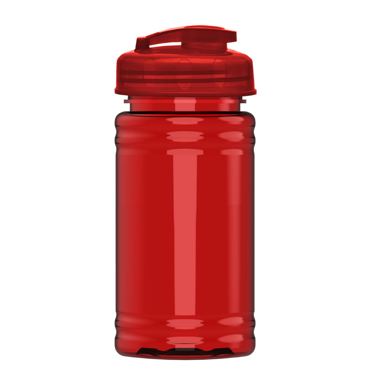 Custom logo Mini RPET Bottle with Flip-Top Lid - 16 oz.