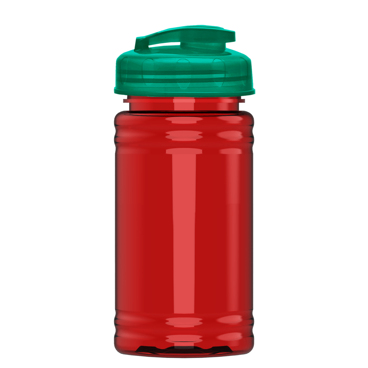 Custom logo Mini RPET Bottle with Flip-Top Lid - 16 oz.