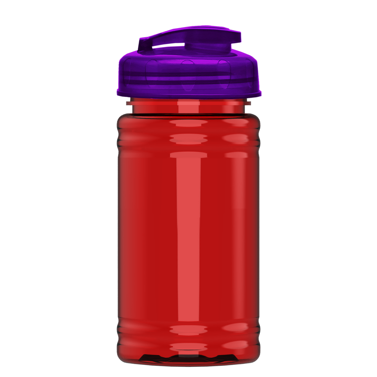 Custom logo Mini RPET Bottle with Flip-Top Lid - 16 oz.