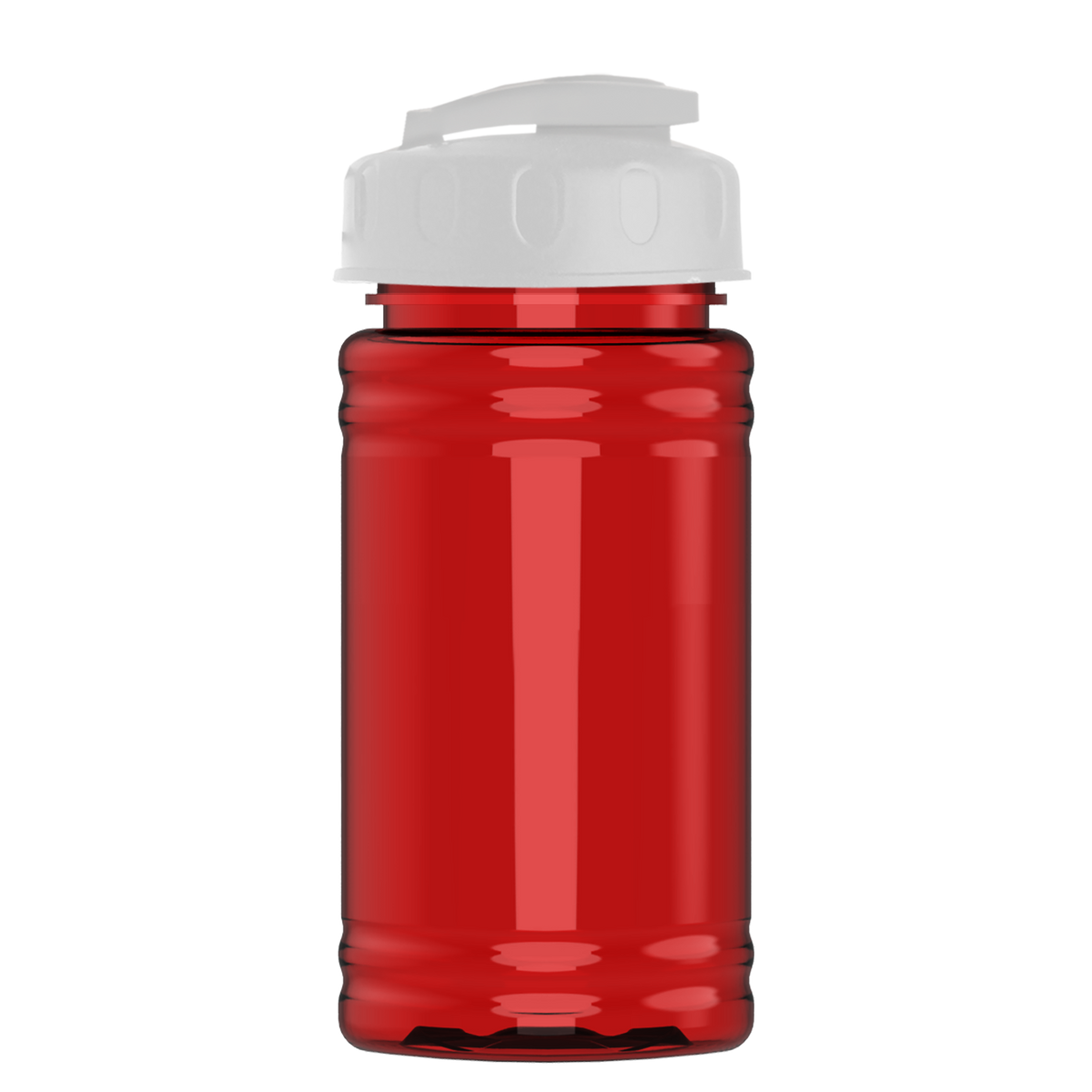 Custom logo Mini RPET Bottle with Flip-Top Lid - 16 oz.