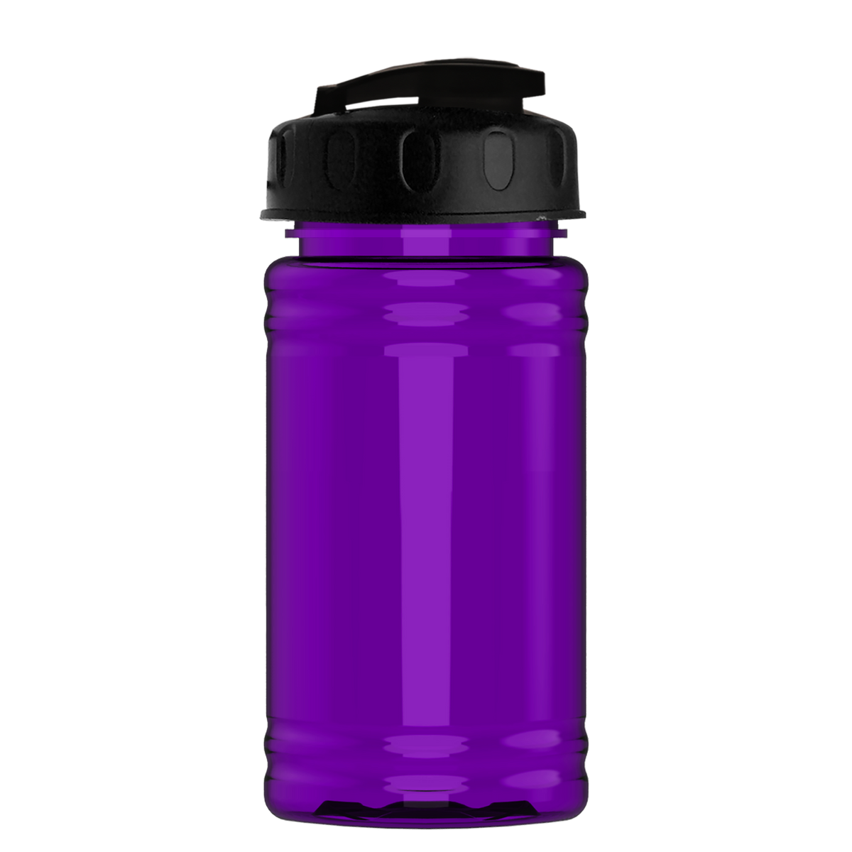 Custom logo Mini RPET Bottle with Flip-Top Lid - 16 oz.