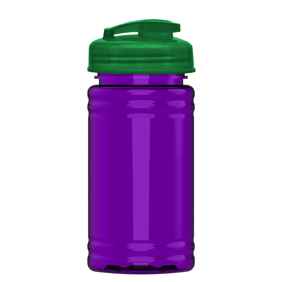 Custom logo Mini RPET Bottle with Flip-Top Lid - 16 oz.