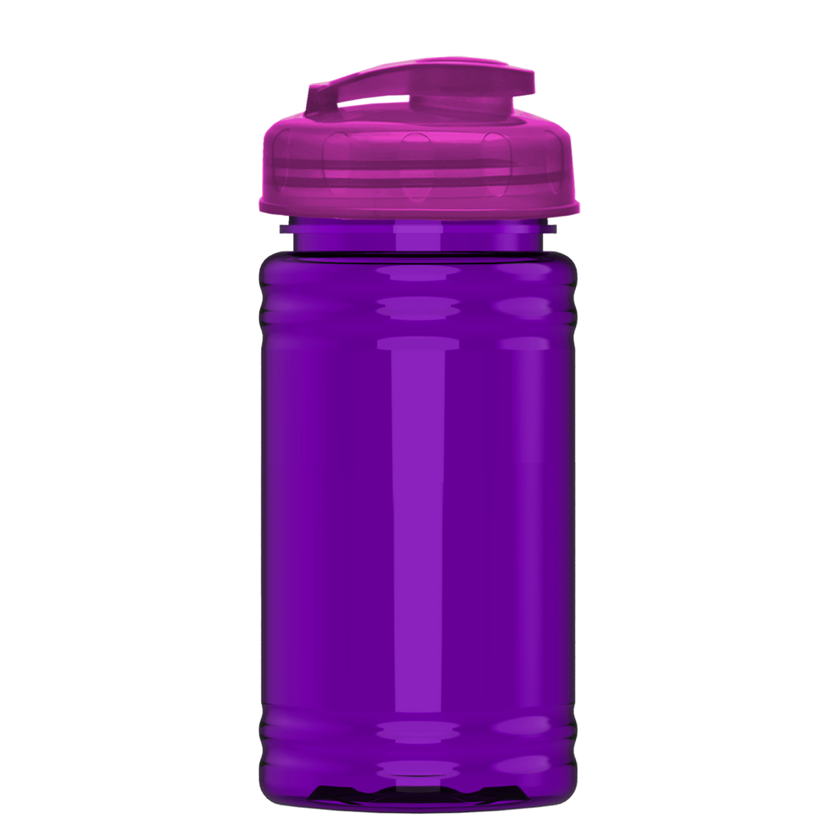 Custom logo Mini RPET Bottle with Flip-Top Lid - 16 oz.
