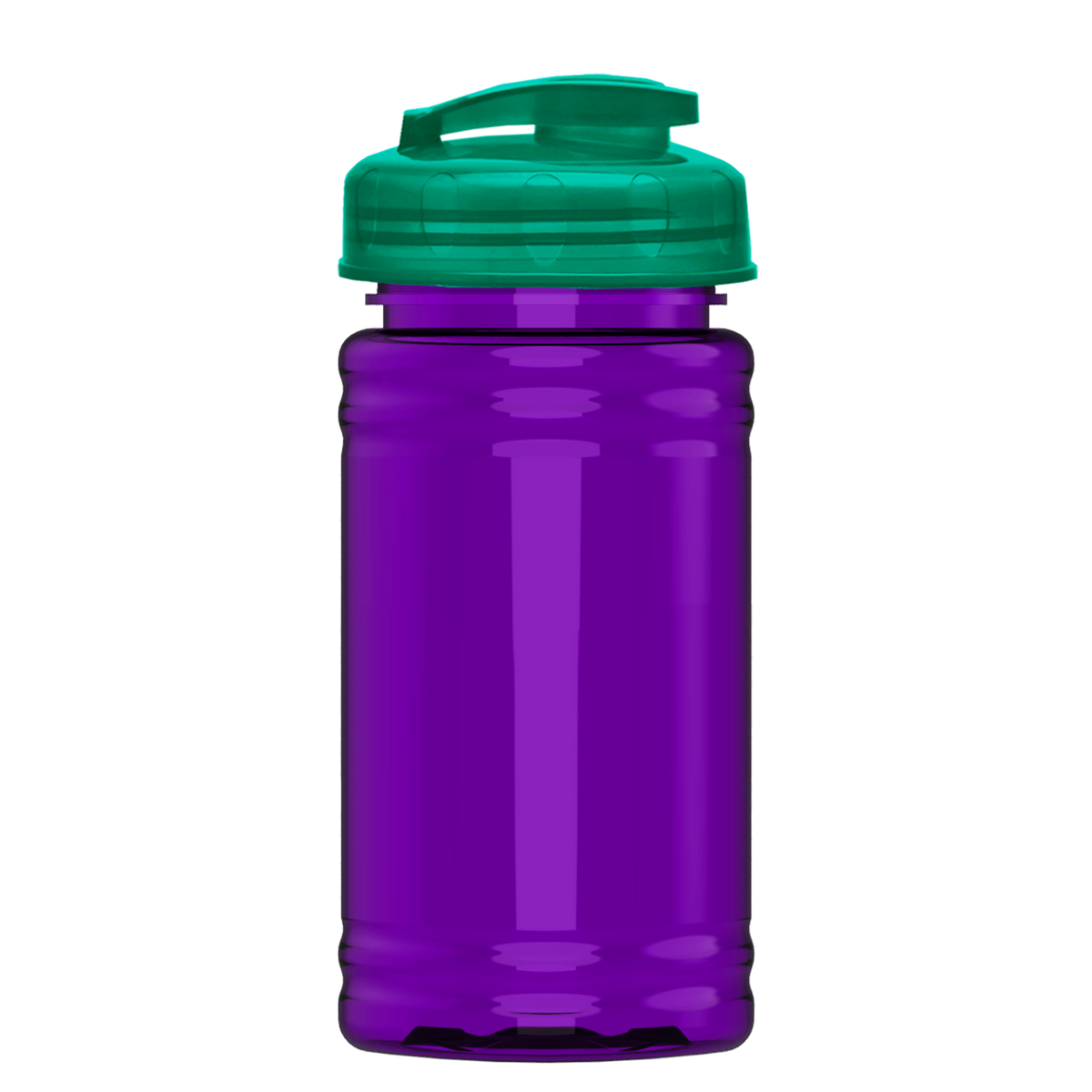 Custom logo Mini RPET Bottle with Flip-Top Lid - 16 oz.
