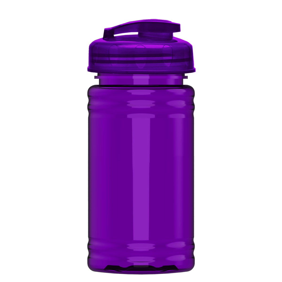 Custom logo Mini RPET Bottle with Flip-Top Lid - 16 oz.