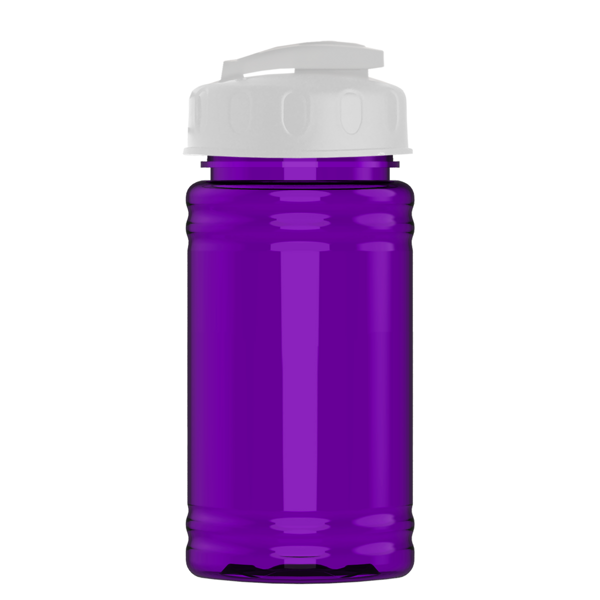 Custom logo Mini RPET Bottle with Flip-Top Lid - 16 oz.