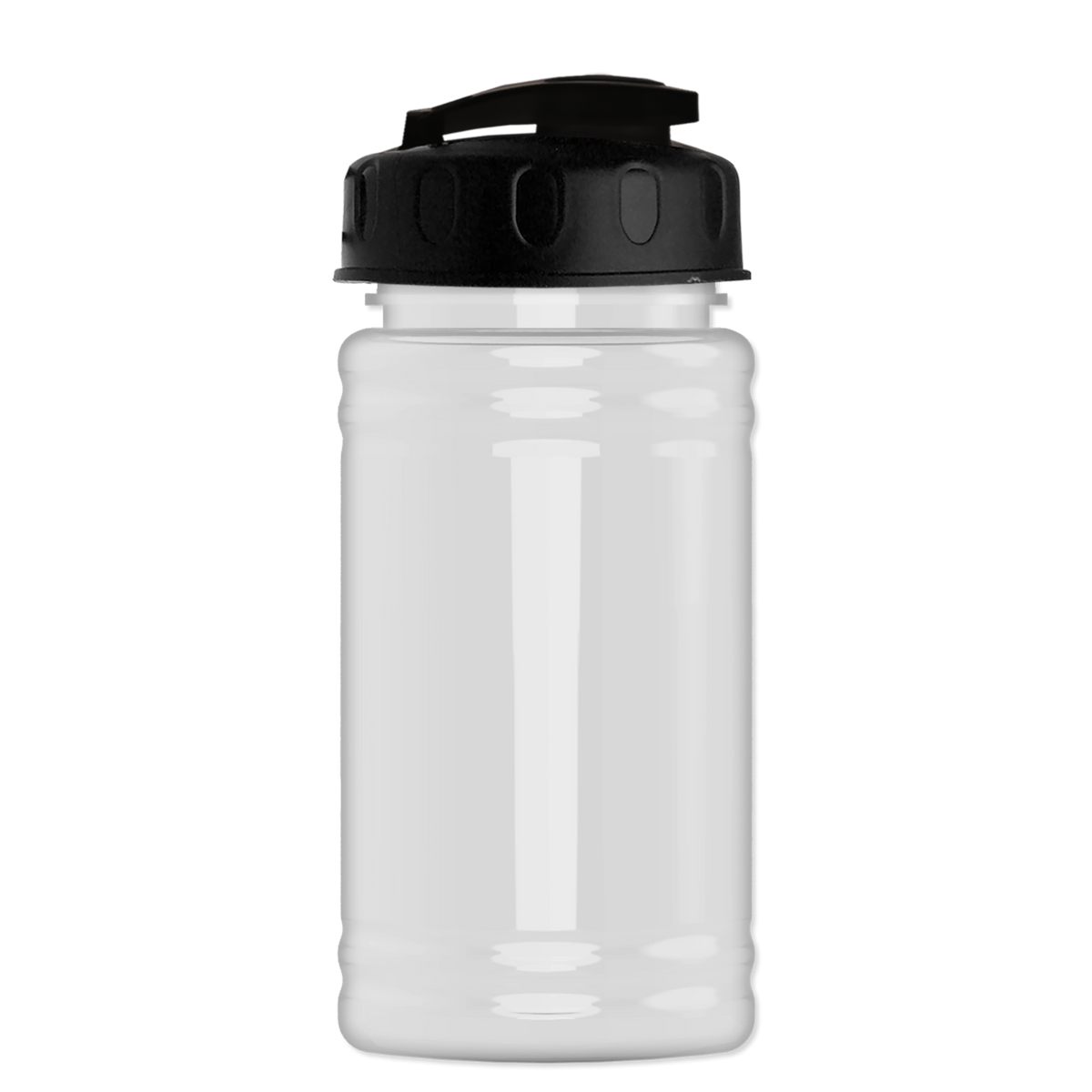 Custom logo Mini RPET Bottle with Flip-Top Lid - 16 oz.