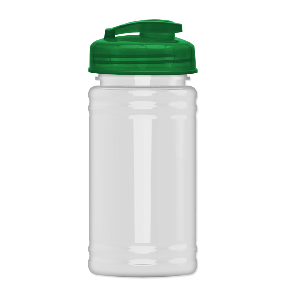 Custom logo Mini RPET Bottle with Flip-Top Lid - 16 oz.