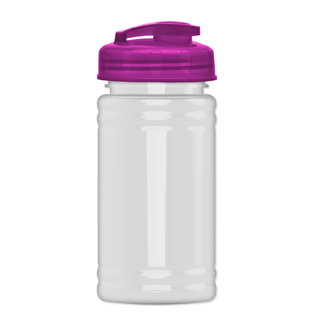 Custom logo Mini RPET Bottle with Flip-Top Lid - 16 oz.