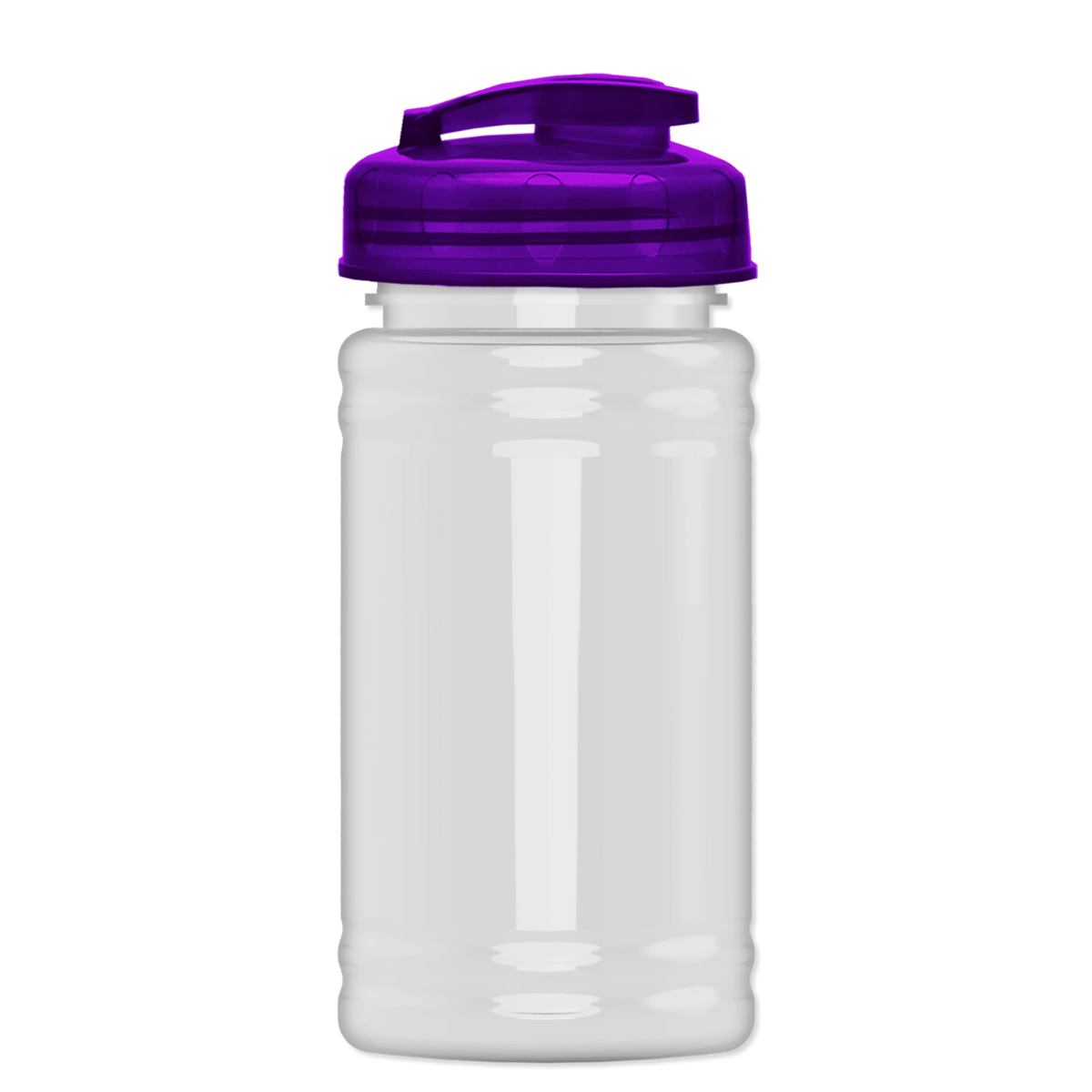 Custom logo Mini RPET Bottle with Flip-Top Lid - 16 oz.