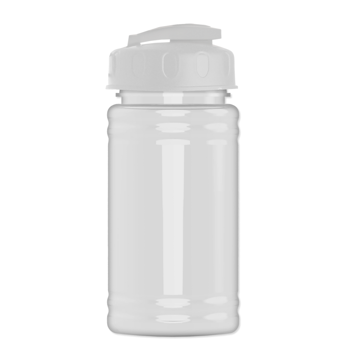 Custom logo Mini RPET Bottle with Flip-Top Lid - 16 oz.
