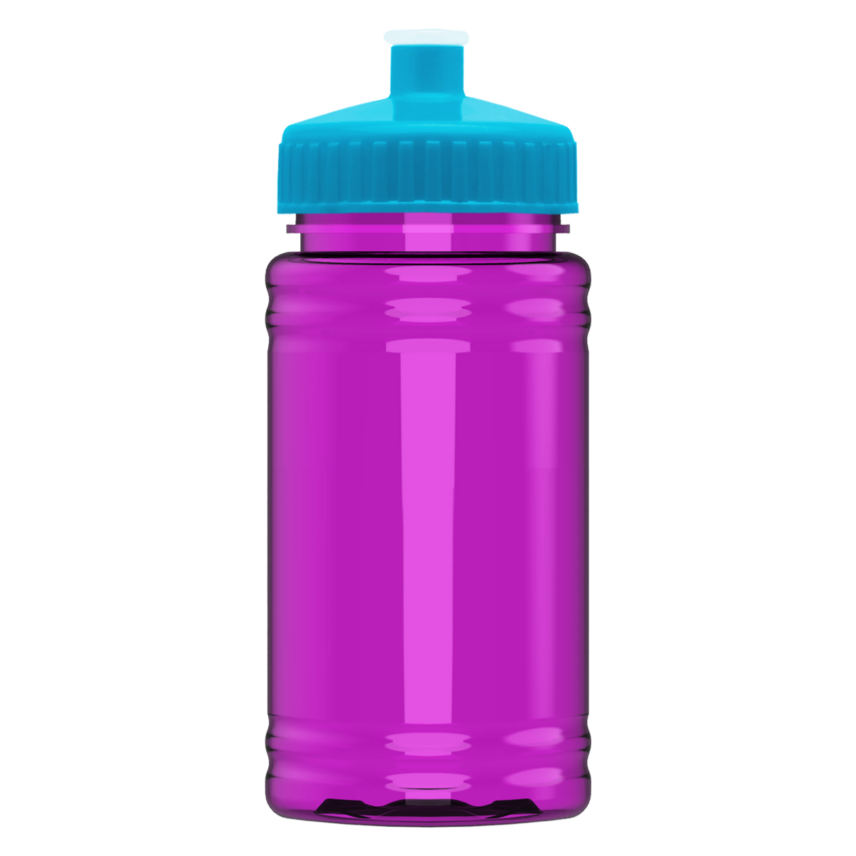 Custom logo Mini RPET Bottle with Push-Pull Lid - 16 oz.