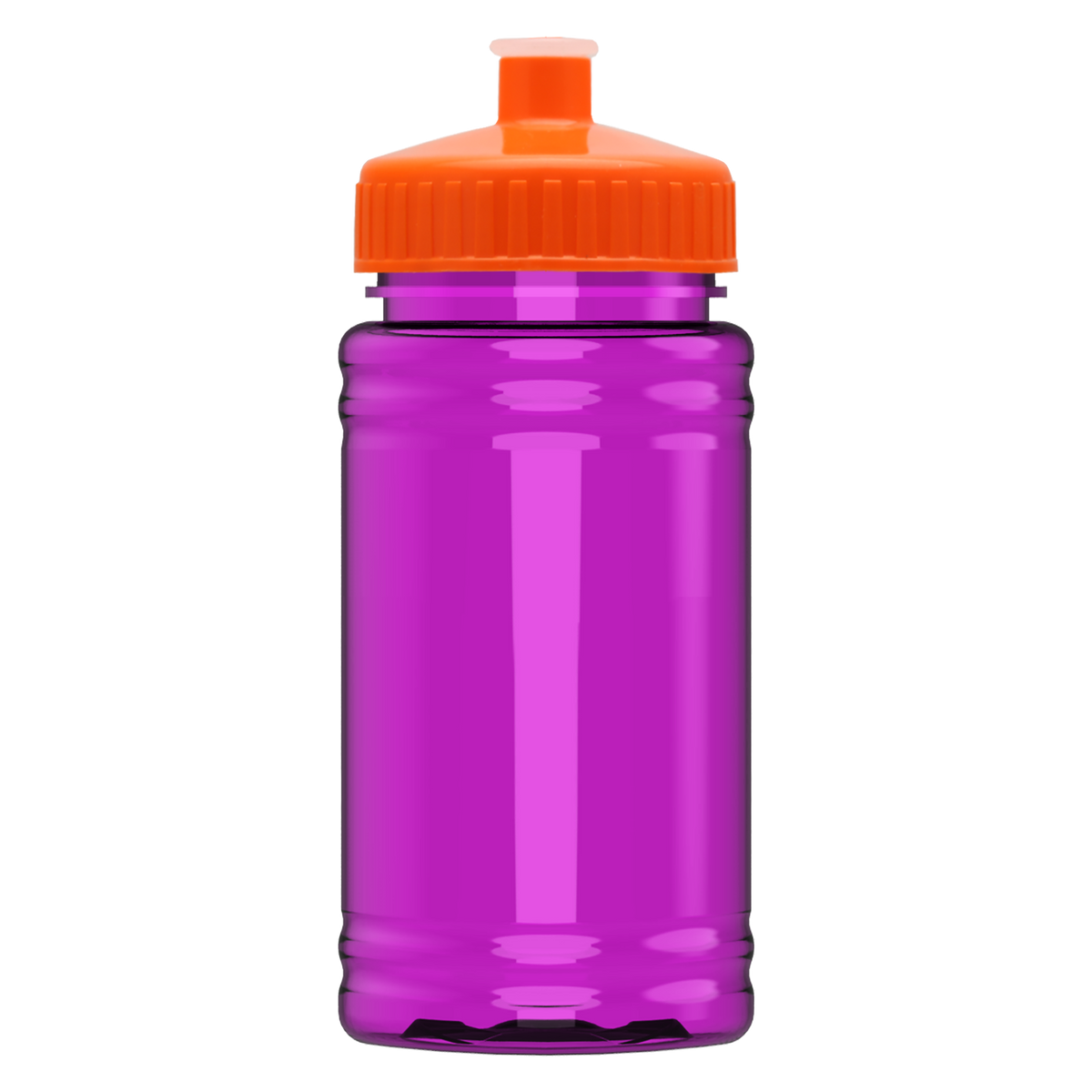 Custom logo Mini RPET Bottle with Push-Pull Lid - 16 oz.