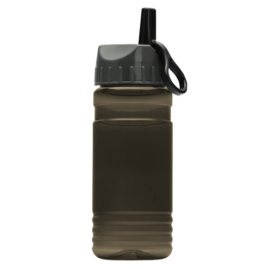 RPET Bottle with Ring-Straw Lid - 20 oz.