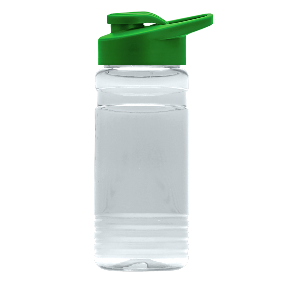 Custom logo RPET Bottle with Drink-Thru Lid - 20 oz.