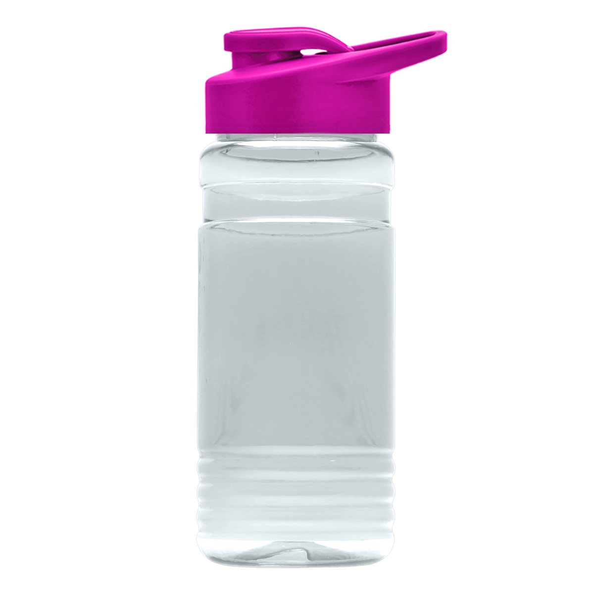 Custom logo RPET Bottle with Drink-Thru Lid - 20 oz.