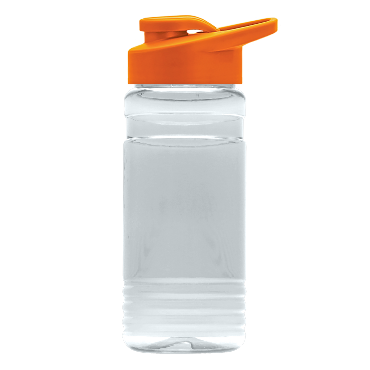 Custom logo RPET Bottle with Drink-Thru Lid - 20 oz.