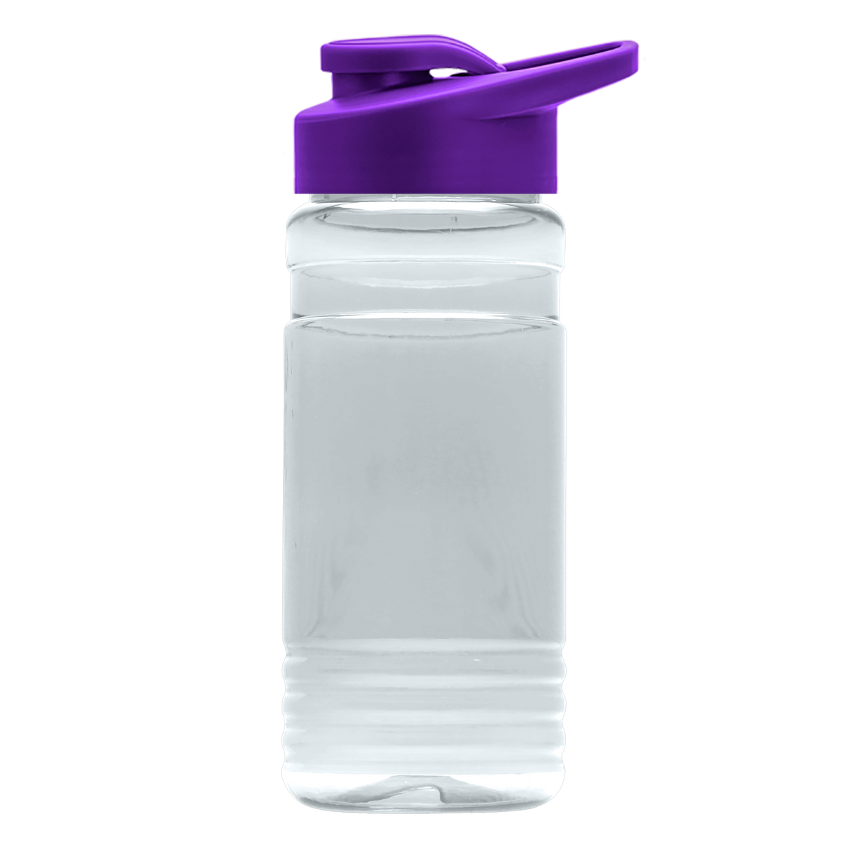 Custom logo RPET Bottle with Drink-Thru Lid - 20 oz.