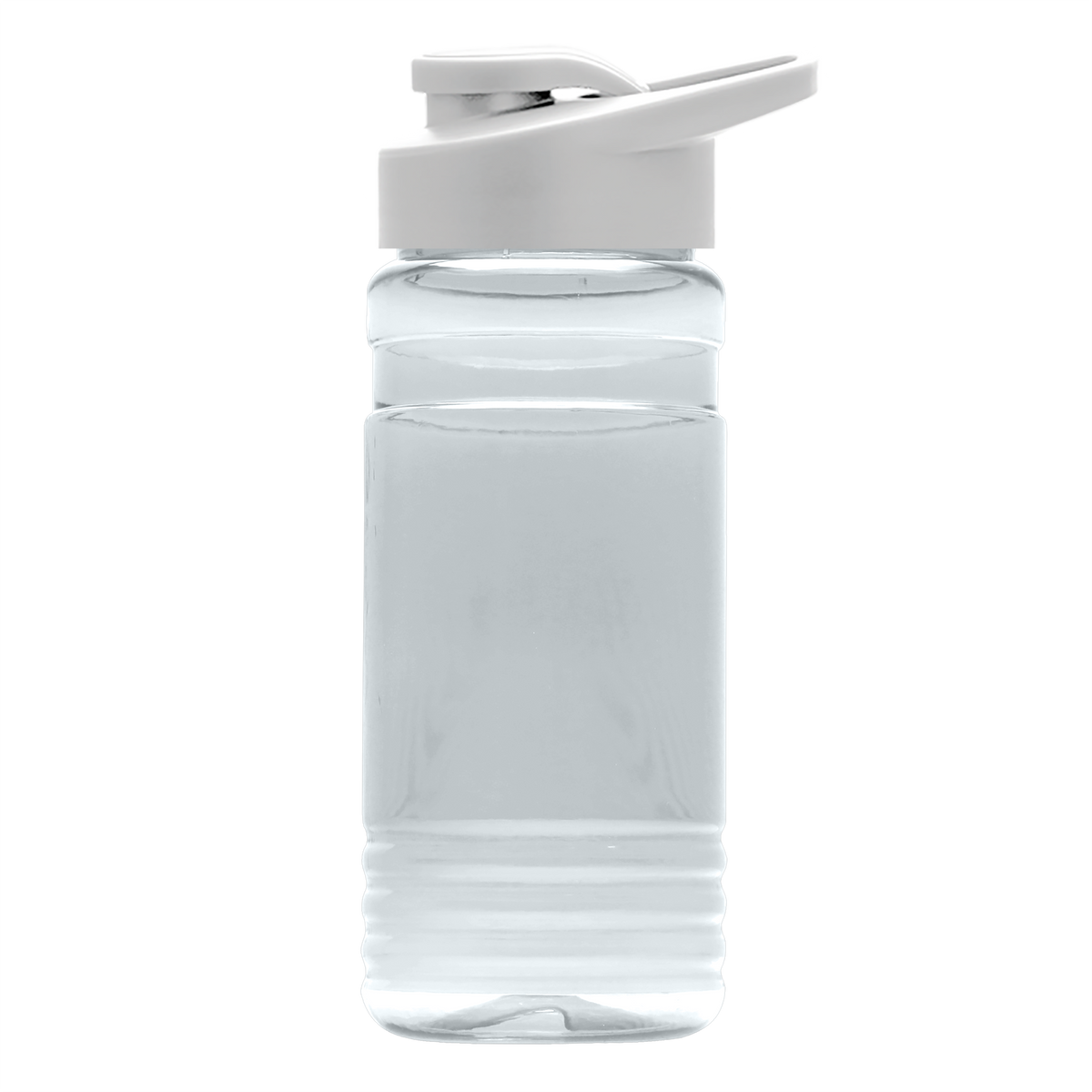 Custom logo RPET Bottle with Drink-Thru Lid - 20 oz.