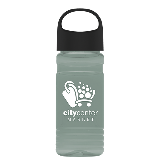 RPET Bottle with Oval Crest Lid - 20 oz.