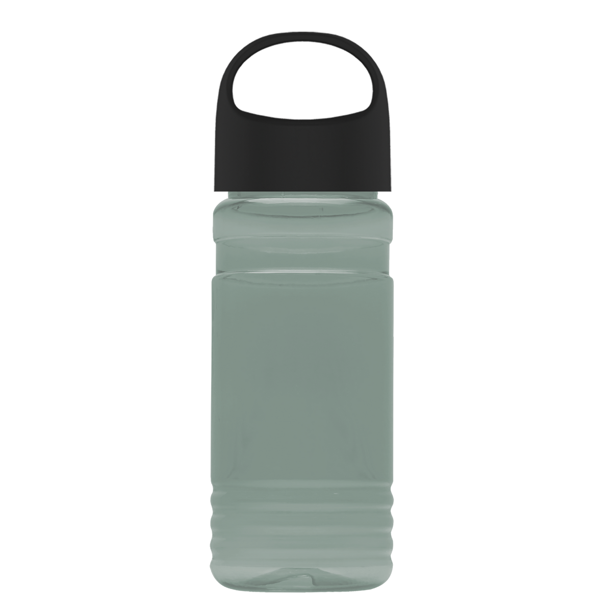 Custom logo RPET Bottle with Oval Crest Lid - 20 oz.