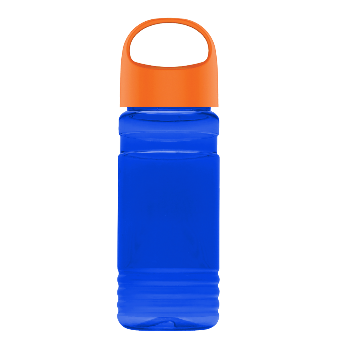 Custom logo RPET Bottle with Oval Crest Lid - 20 oz.