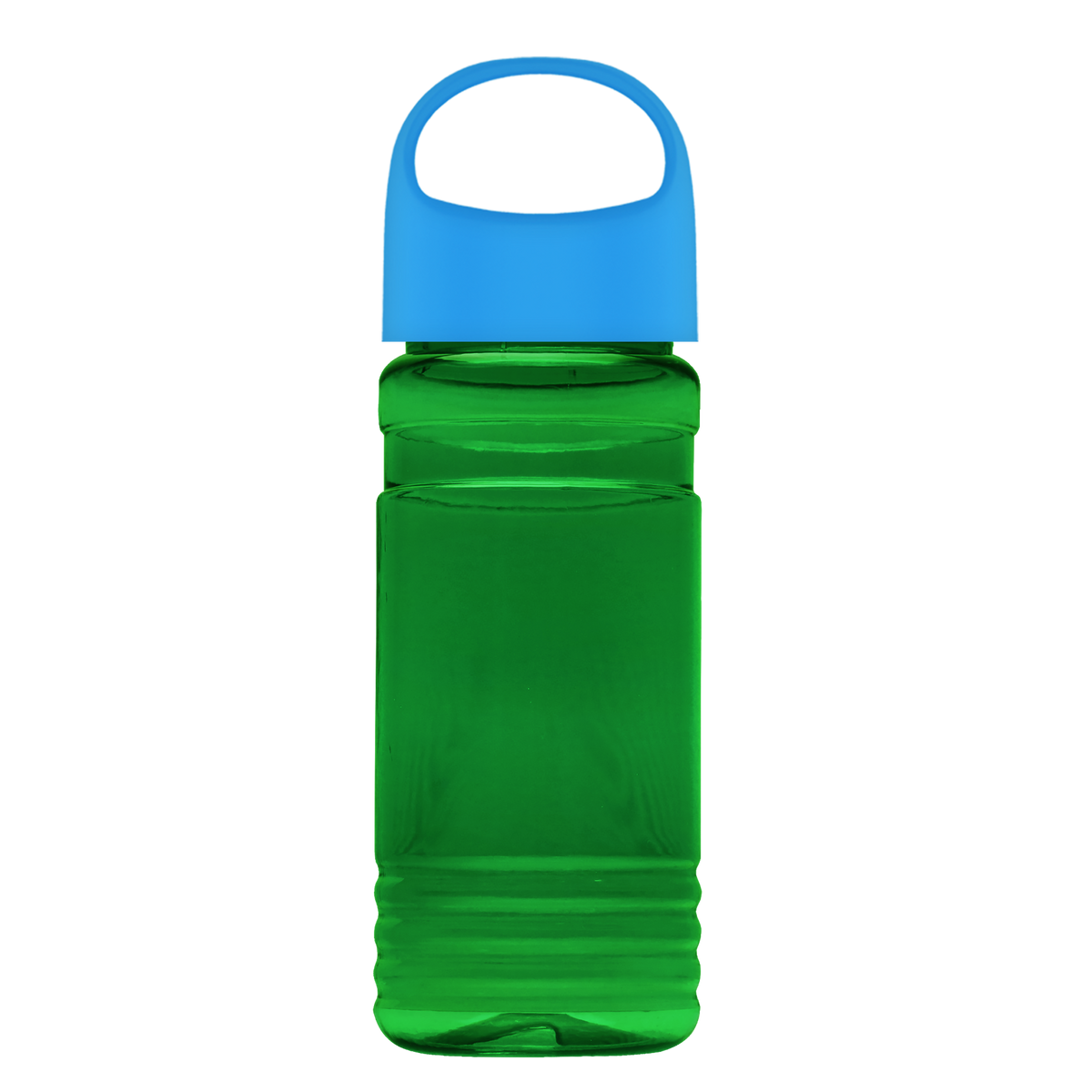 Custom logo RPET Bottle with Oval Crest Lid - 20 oz.
