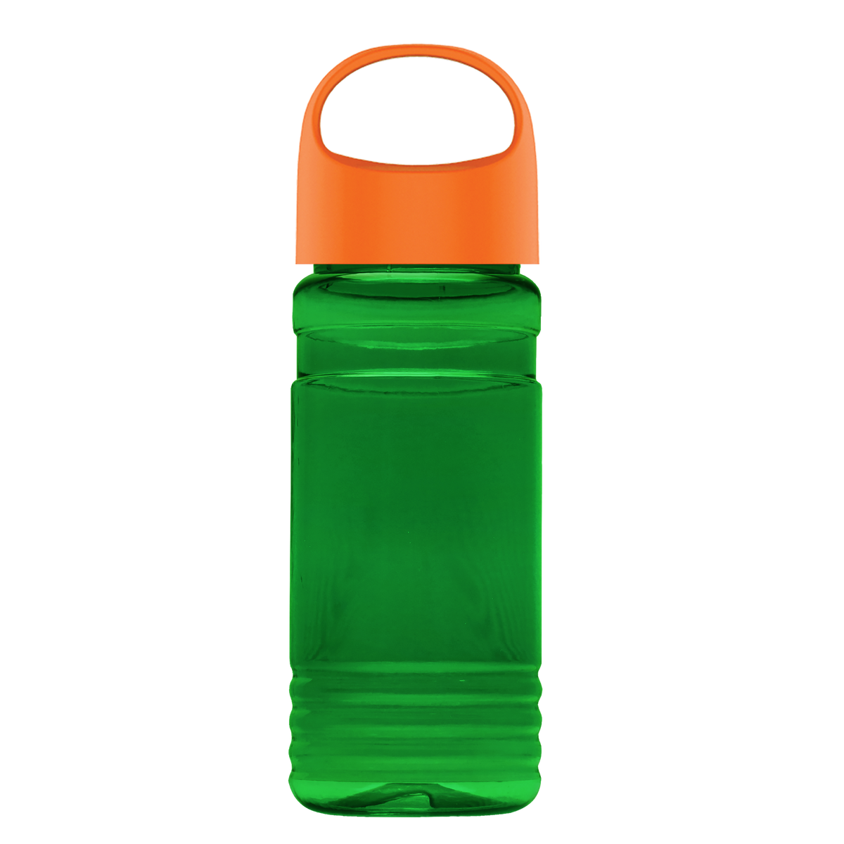 Custom logo RPET Bottle with Oval Crest Lid - 20 oz.