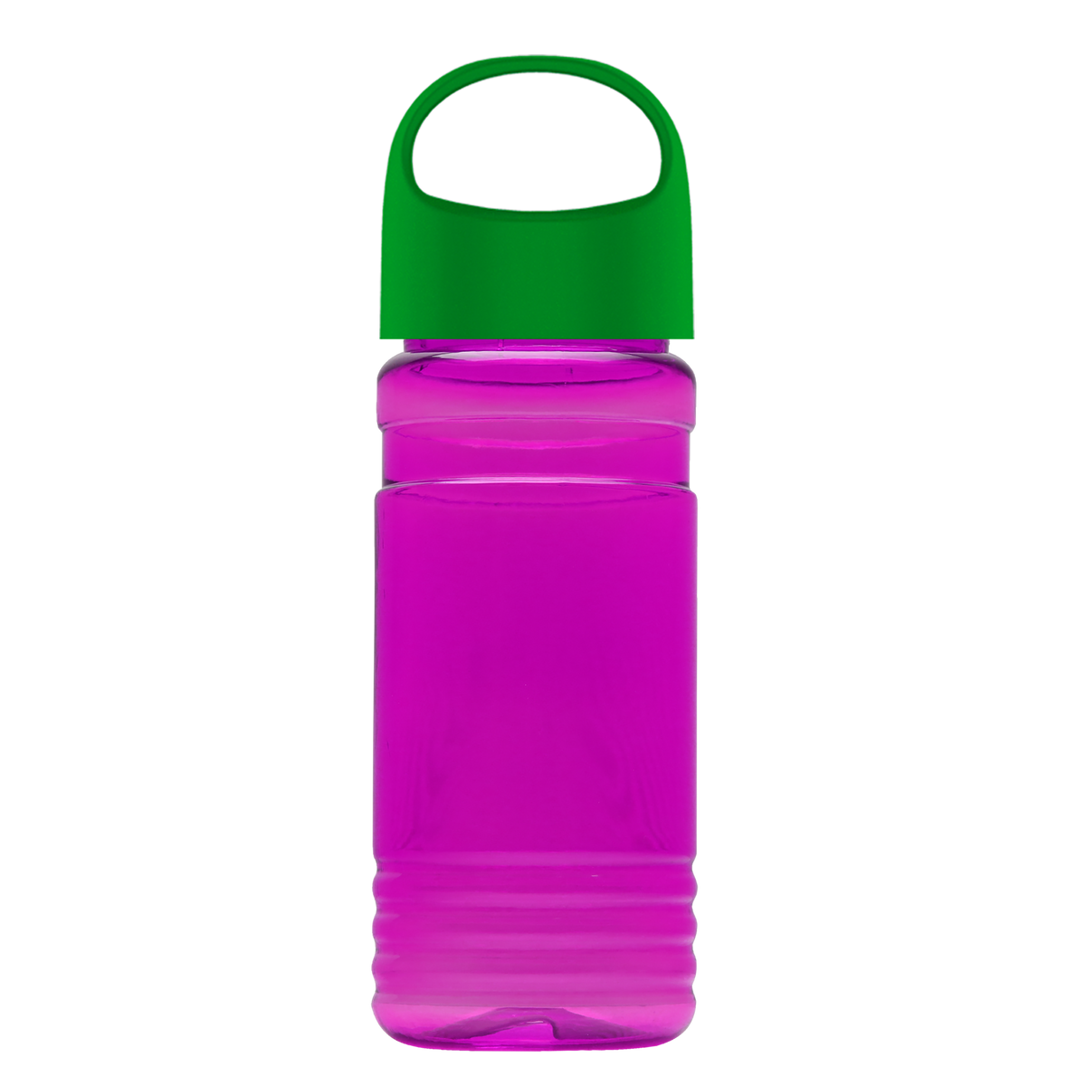 Custom logo RPET Bottle with Oval Crest Lid - 20 oz.