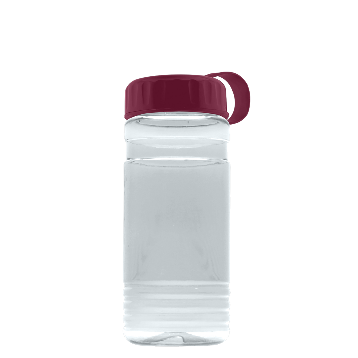 Custom logo RPET Bottle with Tethered Lid - 20 oz.