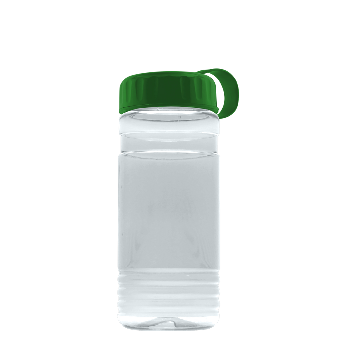 Custom logo RPET Bottle with Tethered Lid - 20 oz.