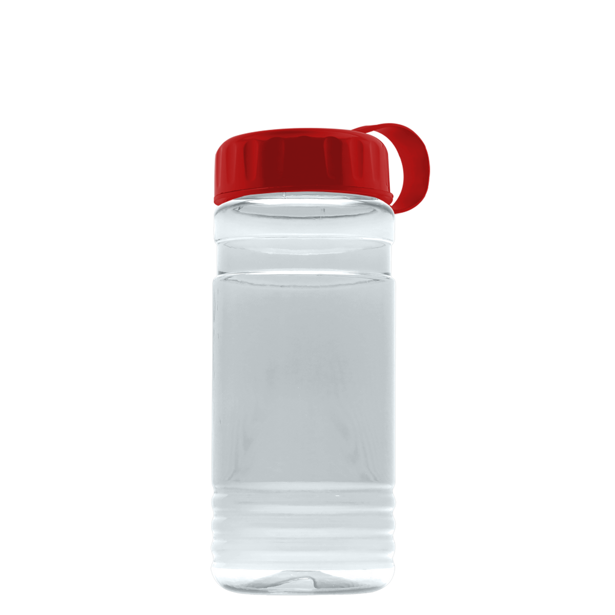 Custom logo RPET Bottle with Tethered Lid - 20 oz.